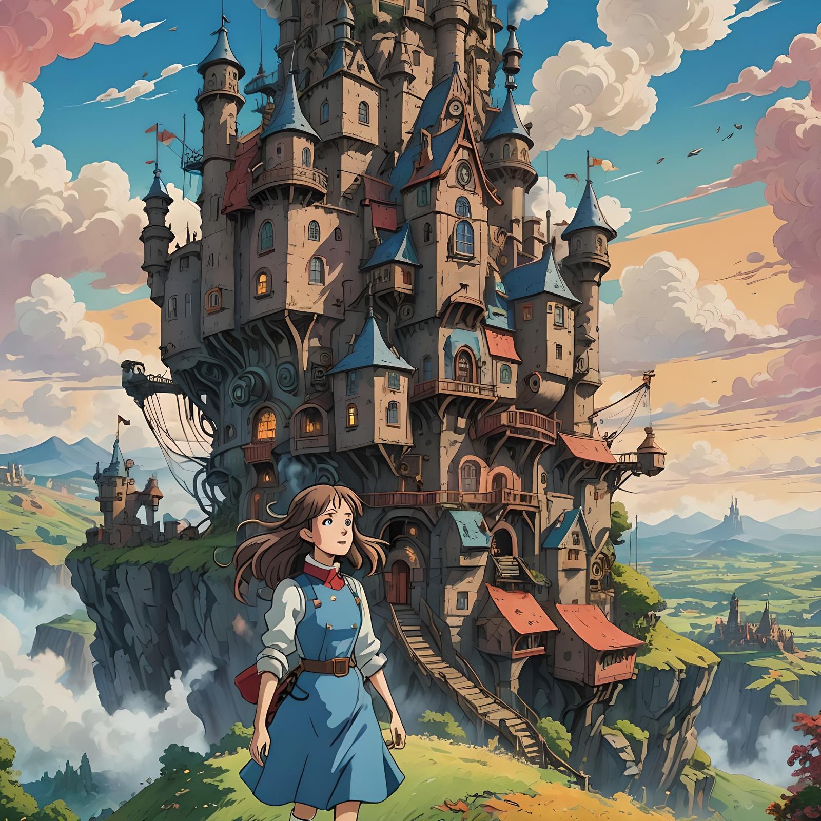 Howl's Moving Castle anime artwork