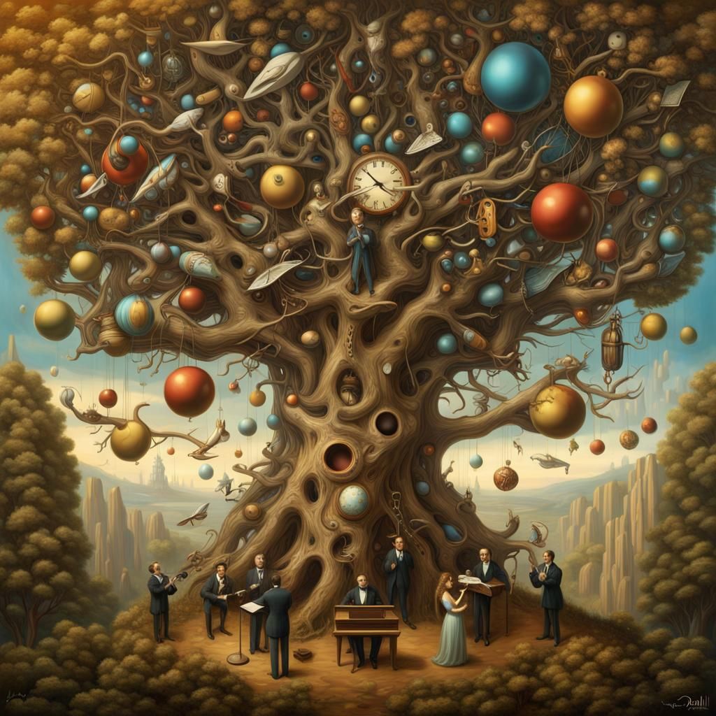 AI Singer's Cosmic Orchestra: Surreal Magical Realism