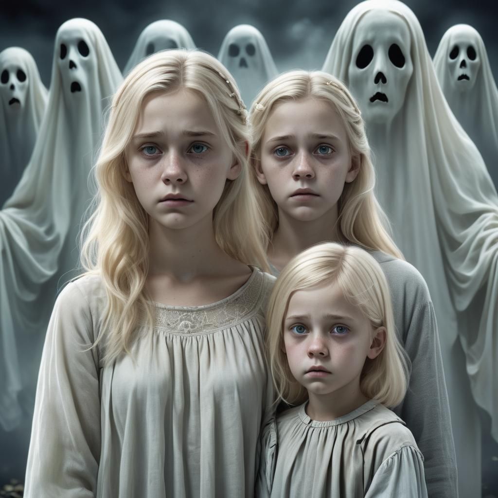 Photorealistic Ghosts Watch Over Children