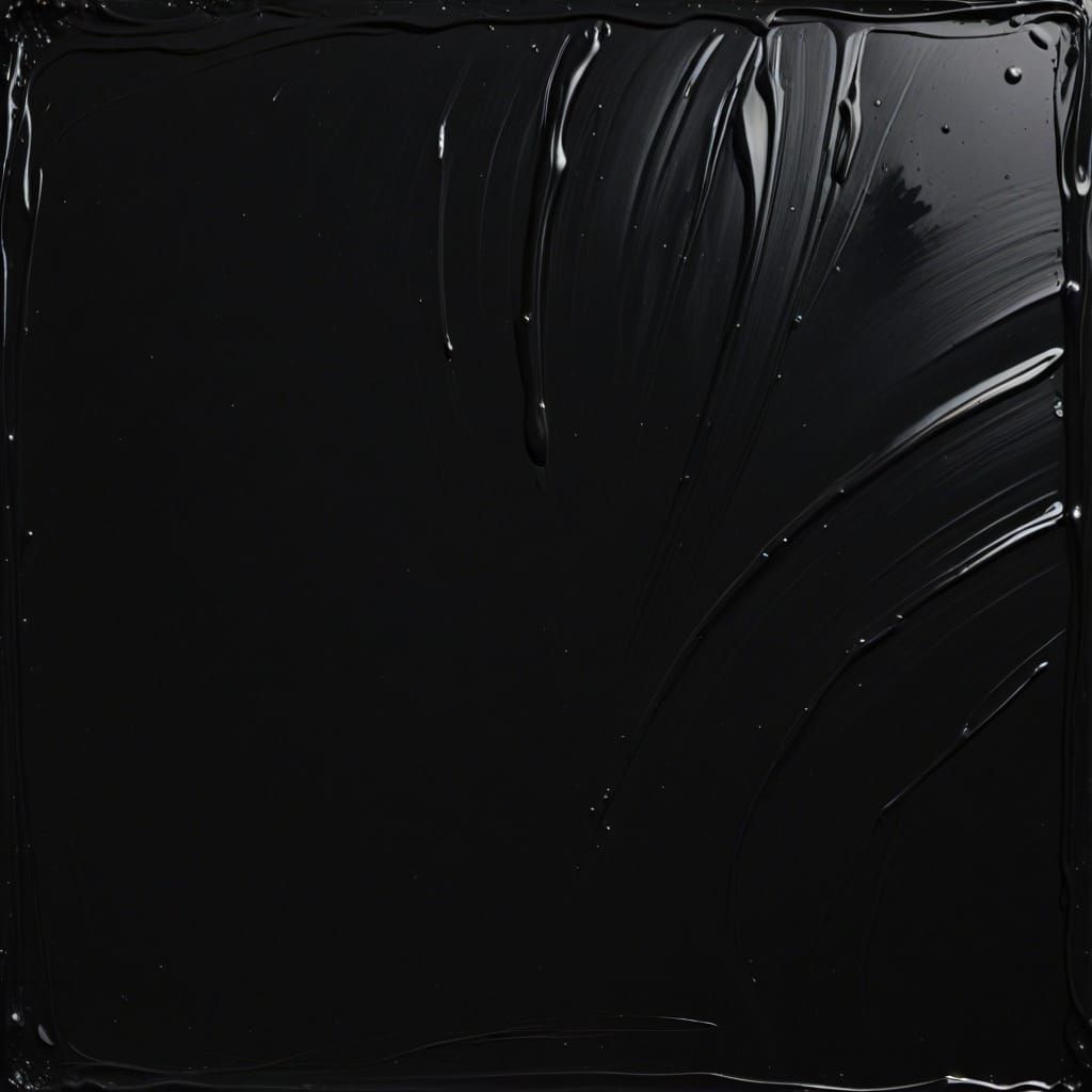Single paint stroke on black background