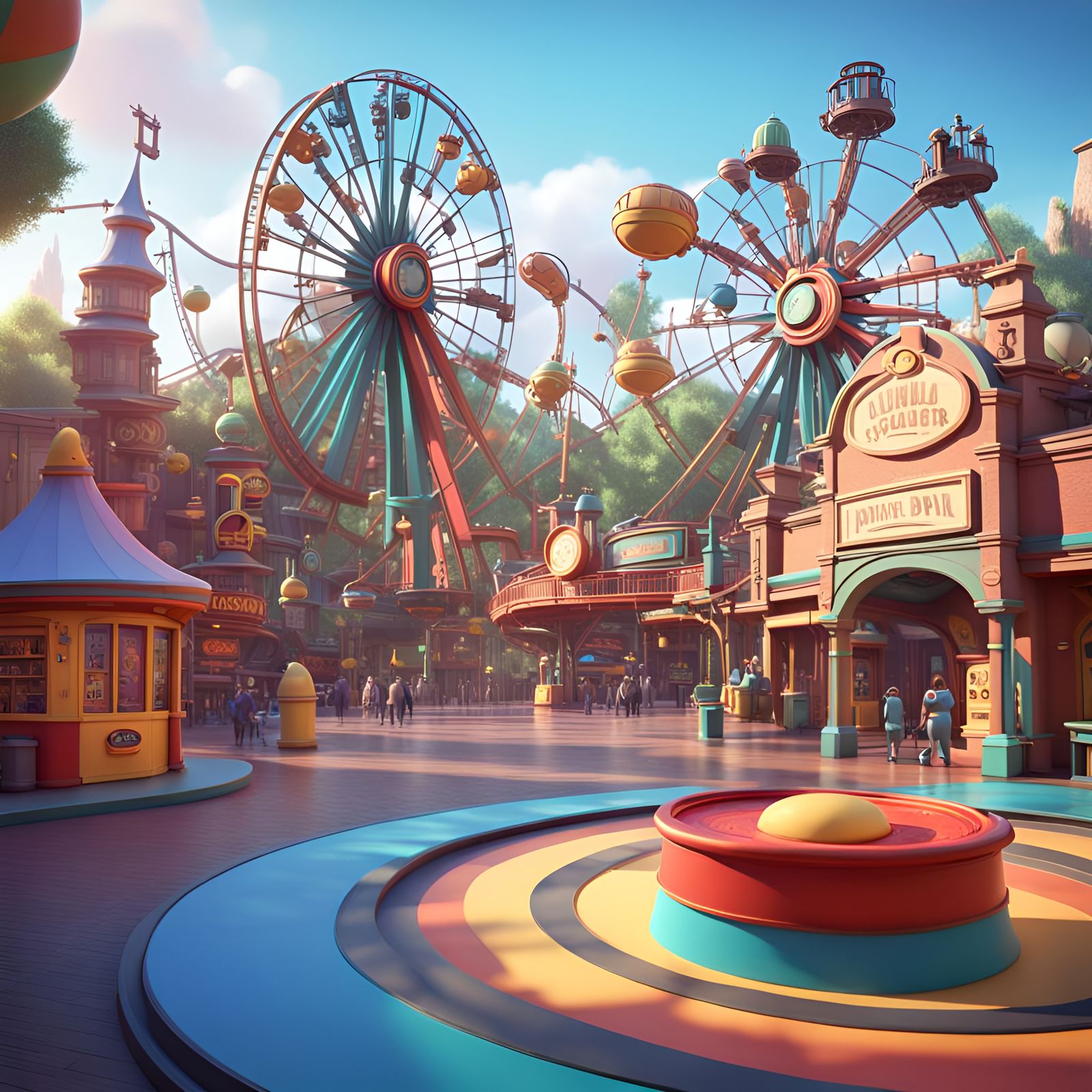 Pixar Inspired theme park