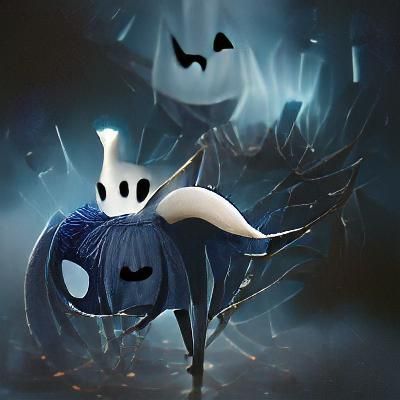 Hollow Knight Halloween Ghost in Digital Art