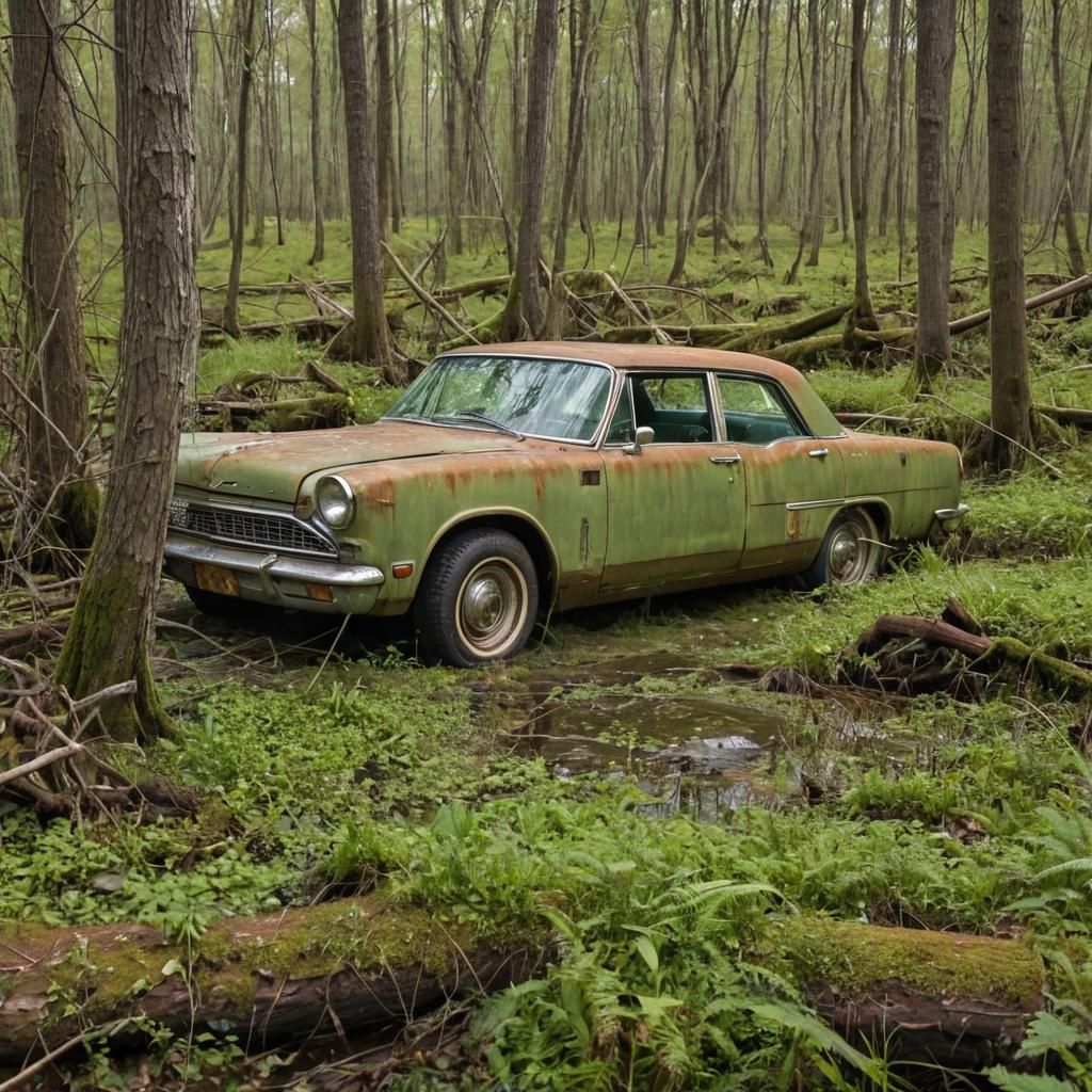 Rusty Nash Rambler in Swamp Landscape