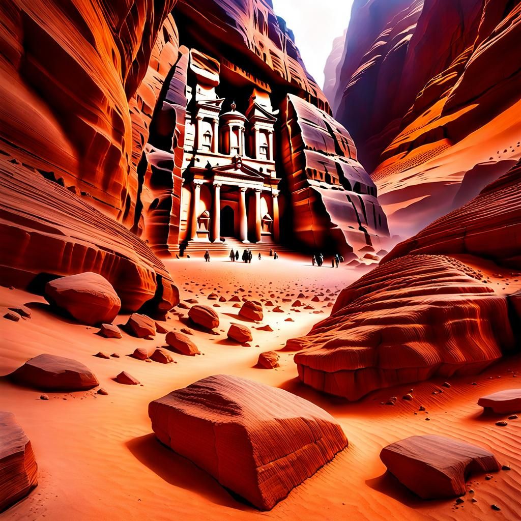 Haunting Ghosts Hovering Above Petra