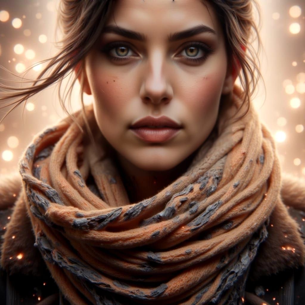 Portrait Photography in Warm Tones with Bokeh