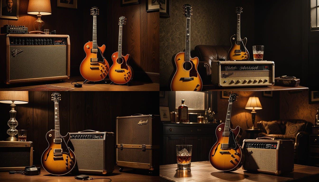 Gibson Guitar in a Rockstar's Lair