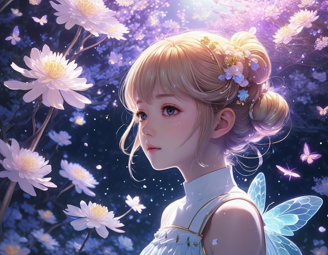 Ethereal Beehive in Shoujo Anime Style
