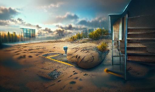 Deserted Landscape in Realistic 3D Digital Art