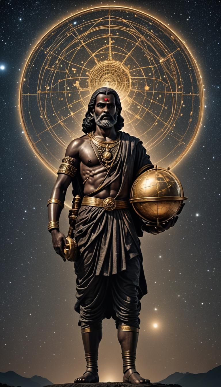 Aryabhatta in Starry Skies: A Hyperrealistic Tribute