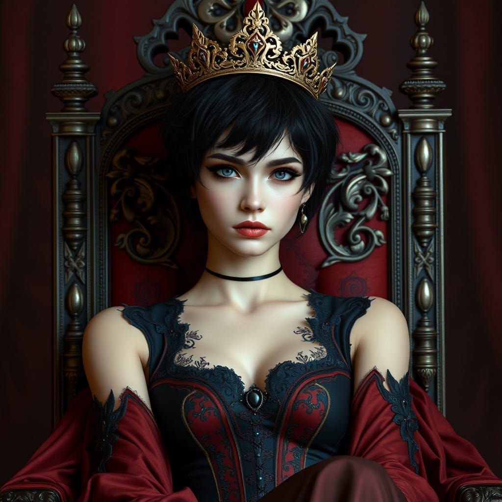 Dark Fantasy Queen Reigns with Quiet Confidence