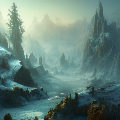 Winter and Spring Fantasy Concept Art