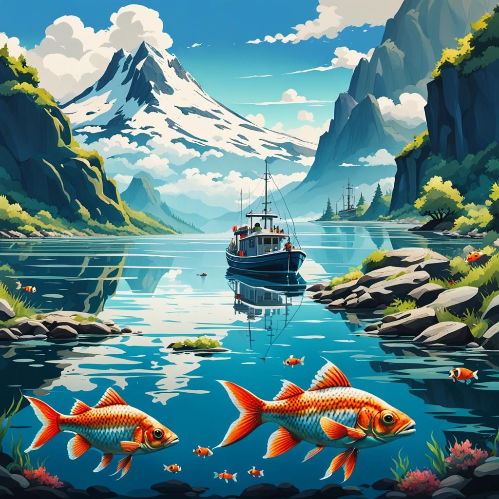 AI Generated Image of a Fish