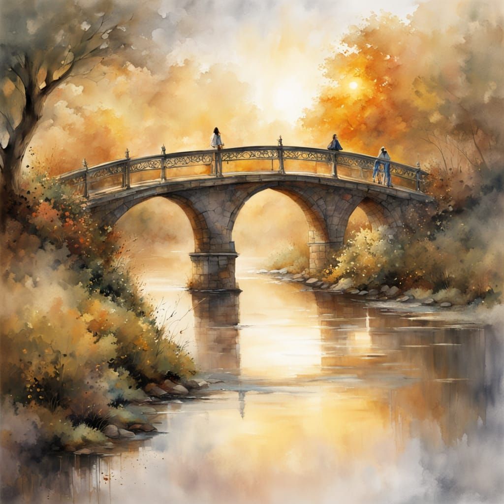 Beautiful hyper detailed lovely stunning bridge