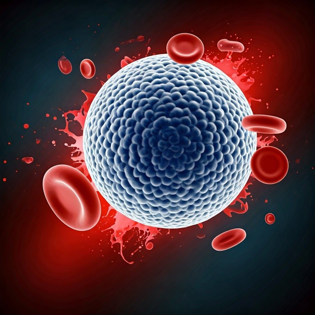 White Blood Cells and Red Blood Cells Engage in an Epic Spor...