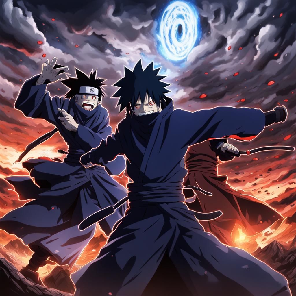 Obito Uchiha vs Madara Uchiha battle
Anime. 4hdr. Epic scene...