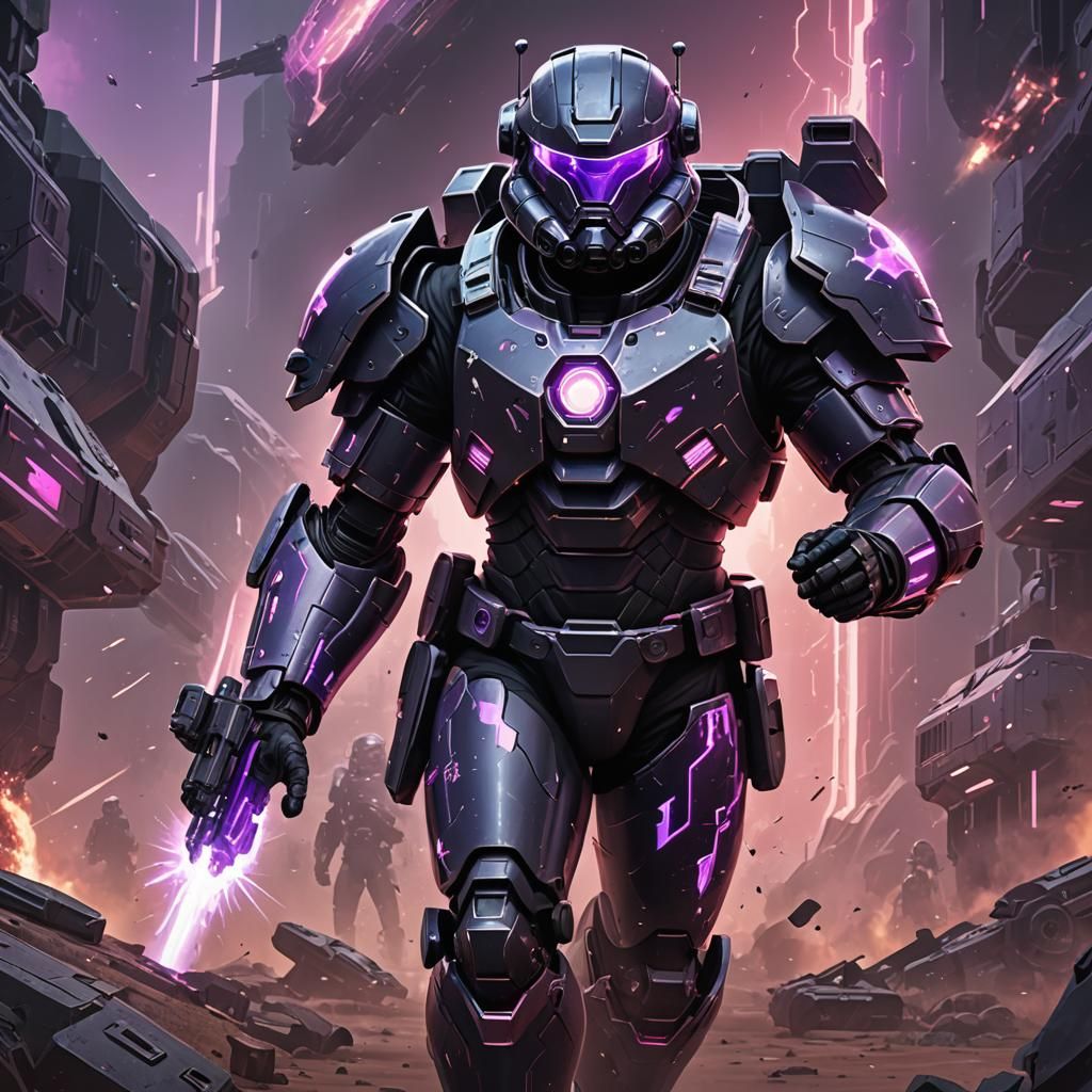 Sci-Fi Medic Trooper with Energy Shield