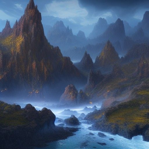 Beautiful Landscape in Detailed Matte Painting