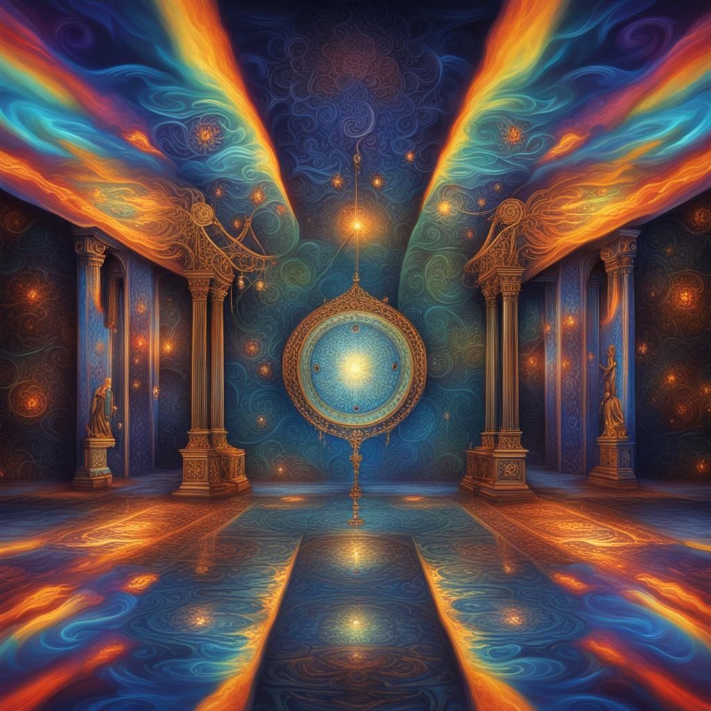 Mystical Bioluminescent Vibrations in Ethereal Light