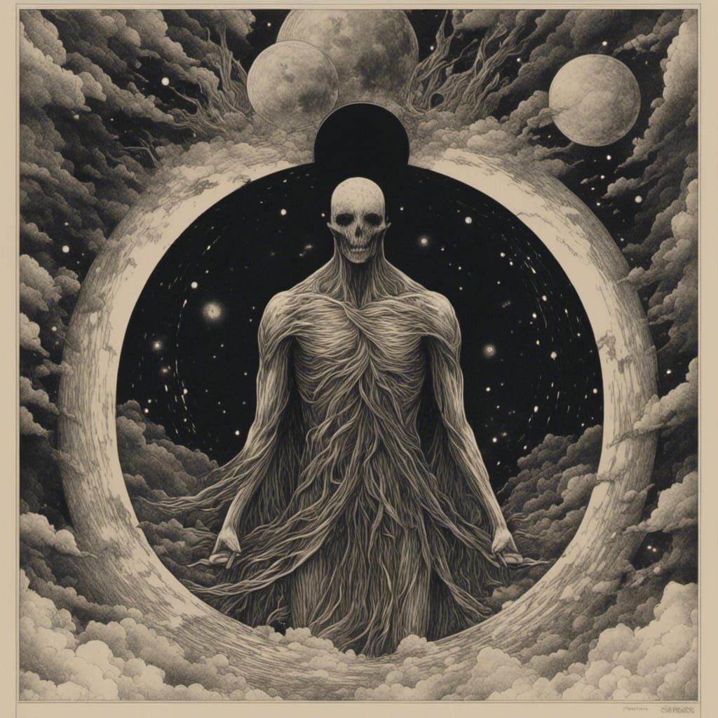 Threshold of Realms: Light and Shadow Surrealism