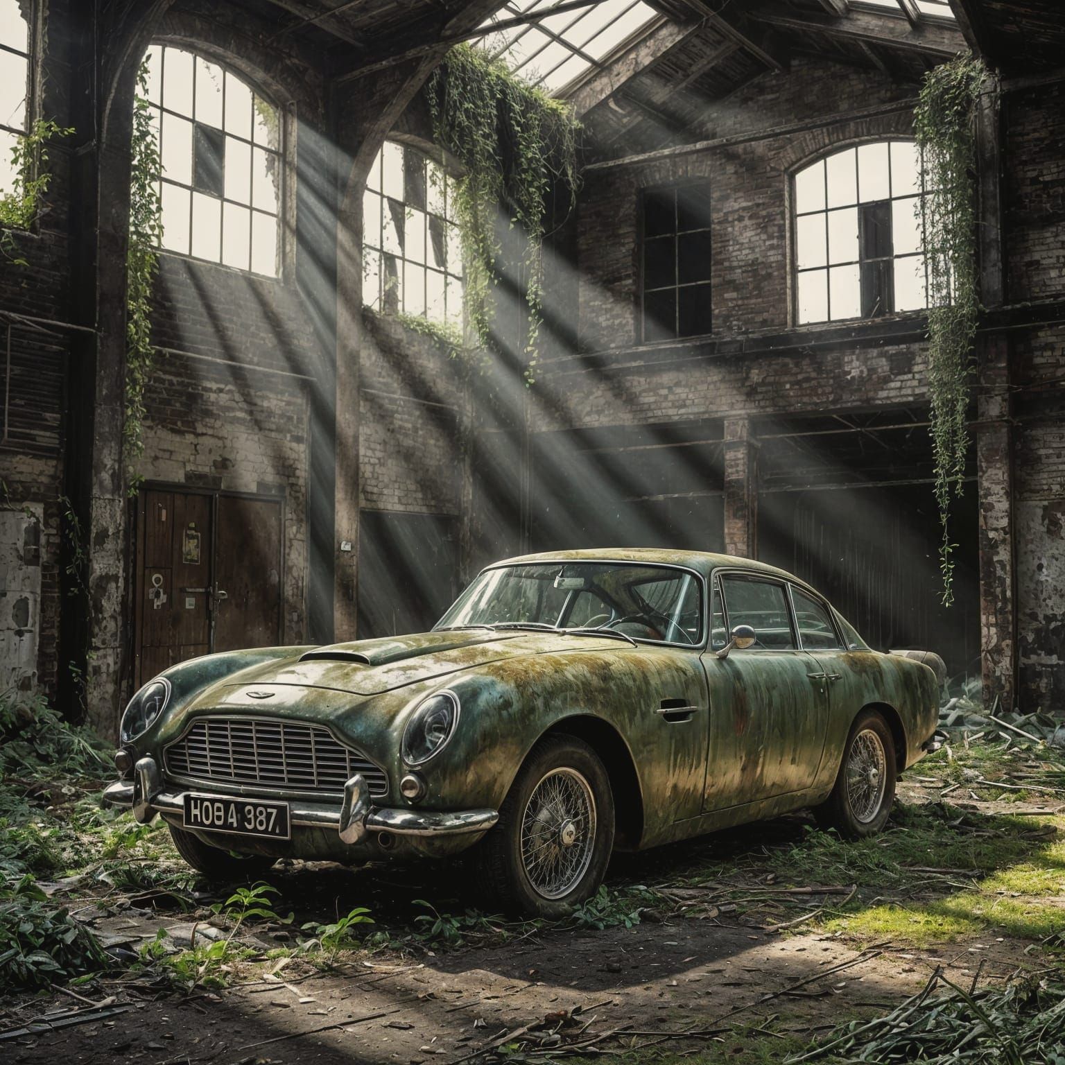 Abandoned DB5 in Derelict Warehouse