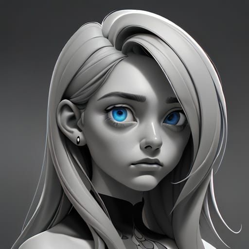 Monochromatic Portrait of Monotony in Muted Tones