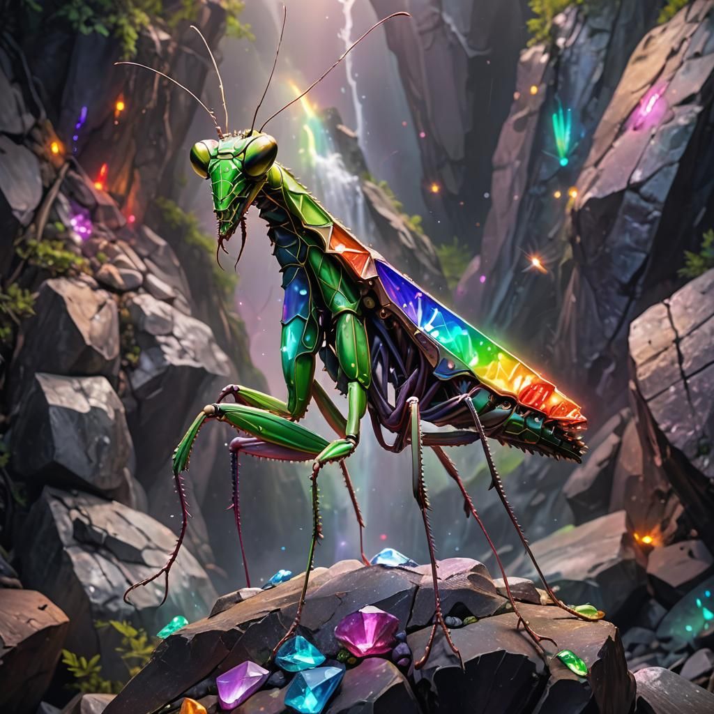 Crystal Praying Mantis