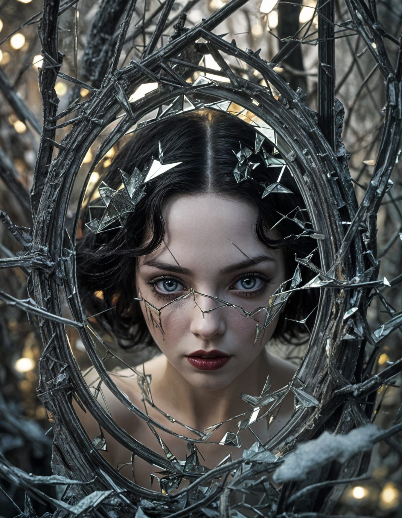 Sinister Snow White in Shattered Mirror