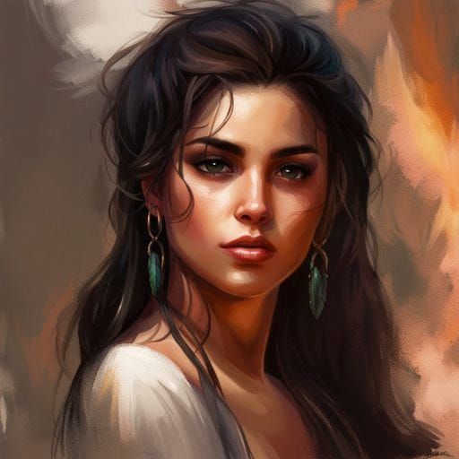 Stunning Latina Beauty with Pretty Features