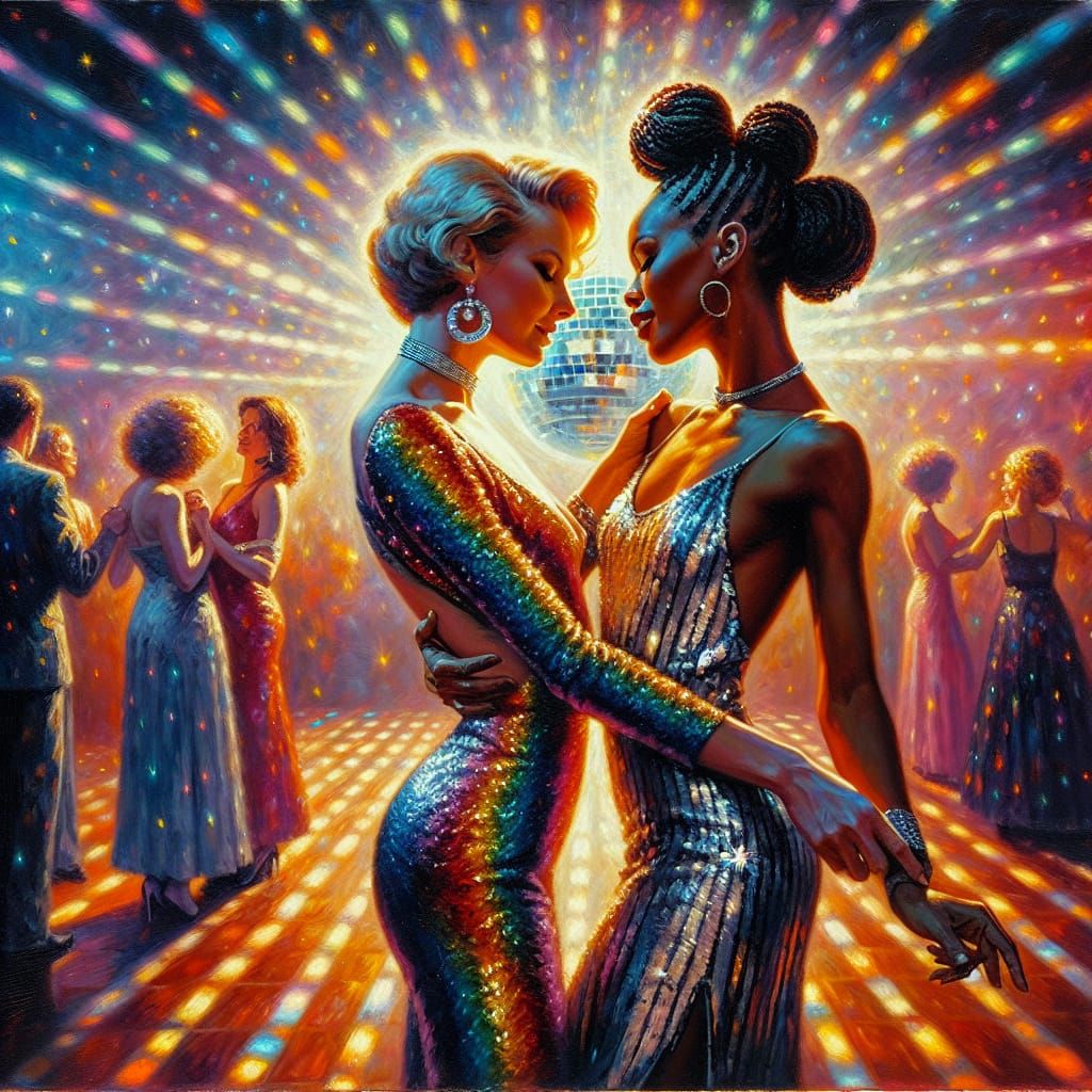 Impressionistic Disco Dance of Affection