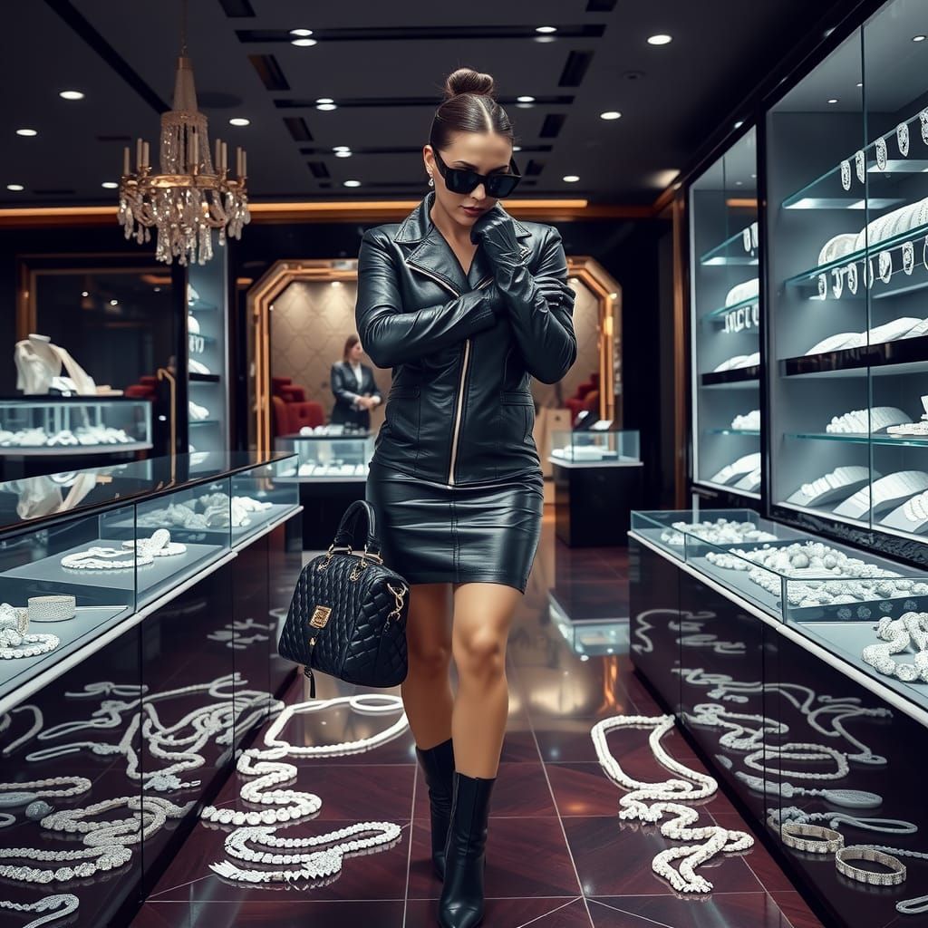 Victoria Beckham: High-Stakes Thief in Leather Outfit