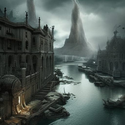 Dramatic Heart Being Torn Open: Digital Matte Painting