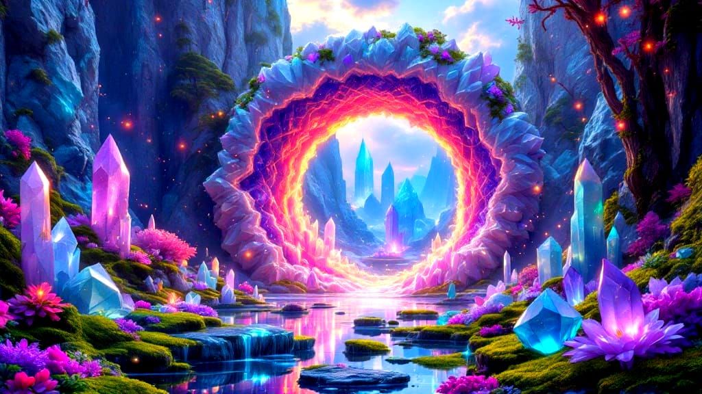 Crystal Portal to a Translucent Realm