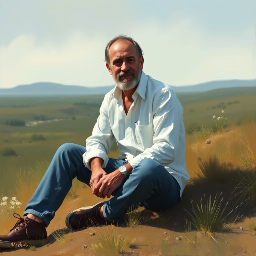 Serene Israeli Survivor in Expressive Realism Style