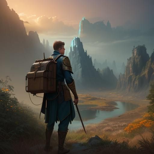 High-Fantasy Postman and Mischievous Child