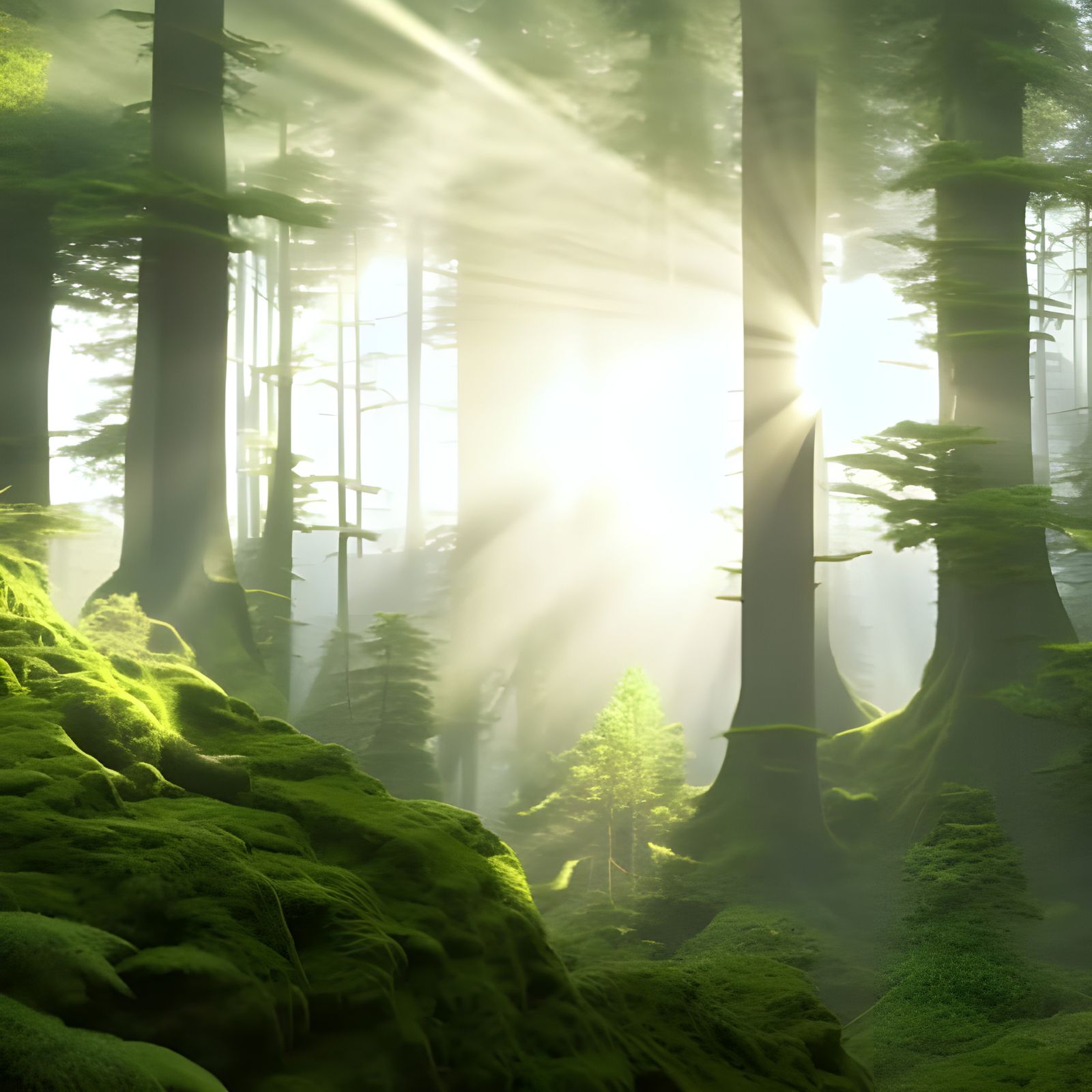 Primeval Forest in the Carboniferous Era