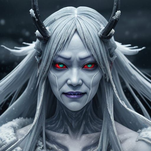 Eldritch Abomination Emerges from Snowstorm in Hyper-Realist...