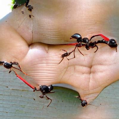 Detailed Ant Anatomy and Exoskeleton Illustration