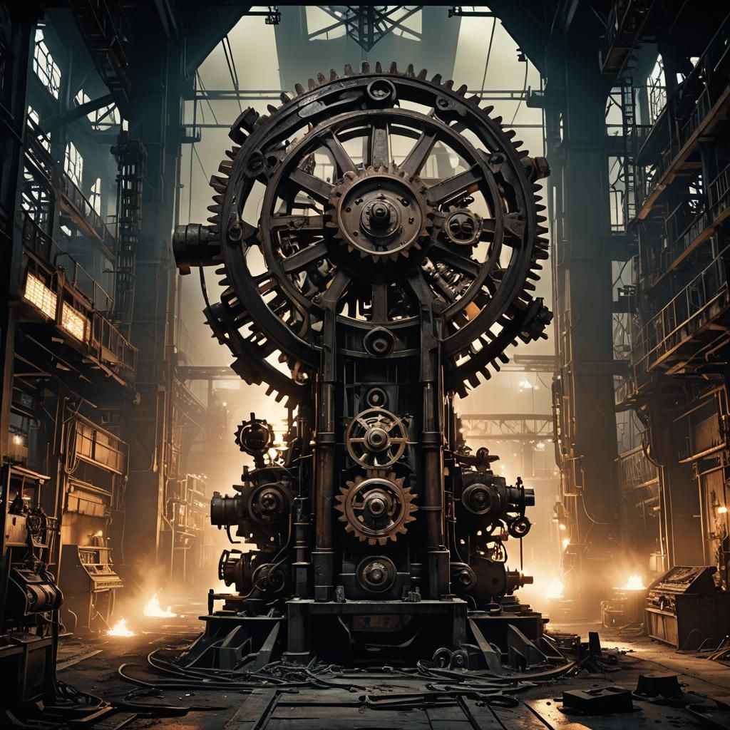 Industrial Emptiness Machine: Hauntingly Beautiful Scene
