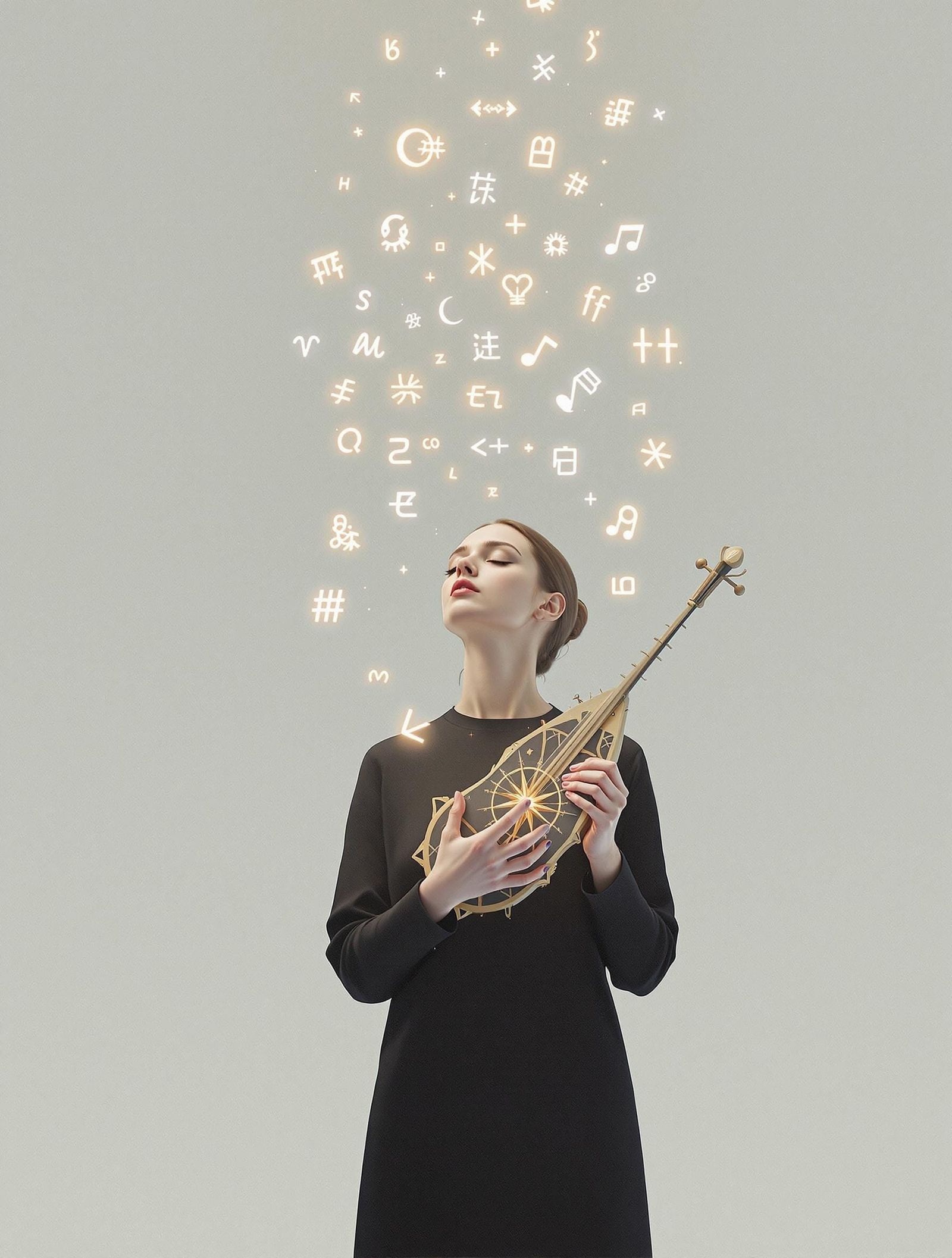 The Cartographer of Unseen Tongues in Ethereal Light