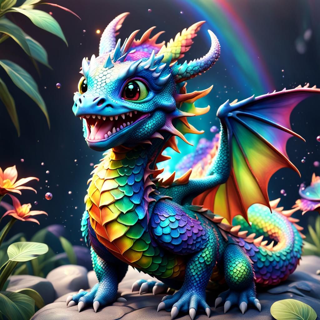 Smile! The rainbow dragon has arrived