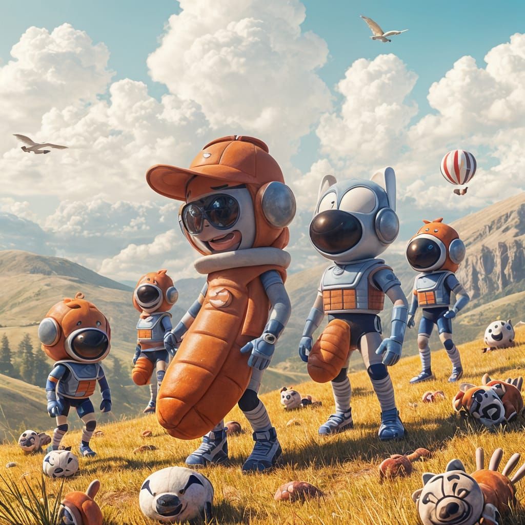 Surreal Space Horror in a Cyberpunk Aesthetic