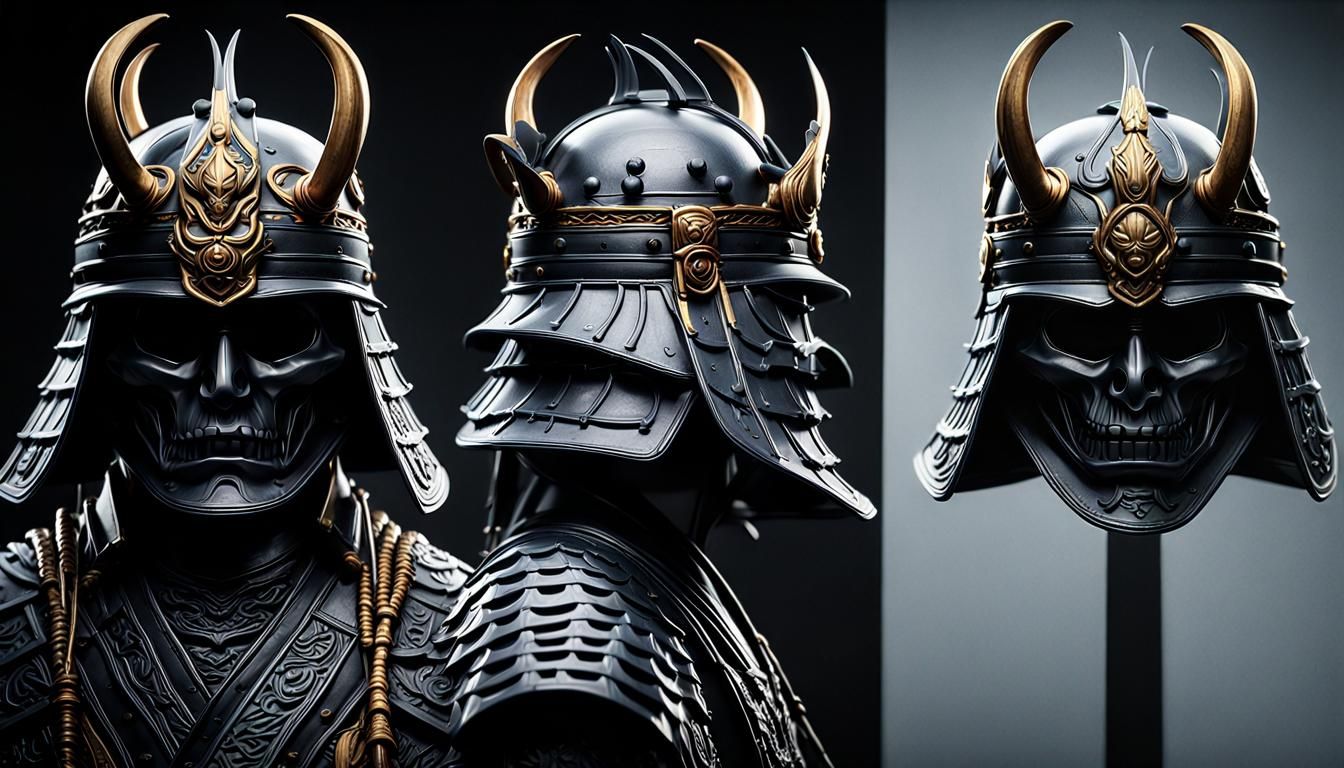 Samurai helmet x Grim reaper design. The grim samurai