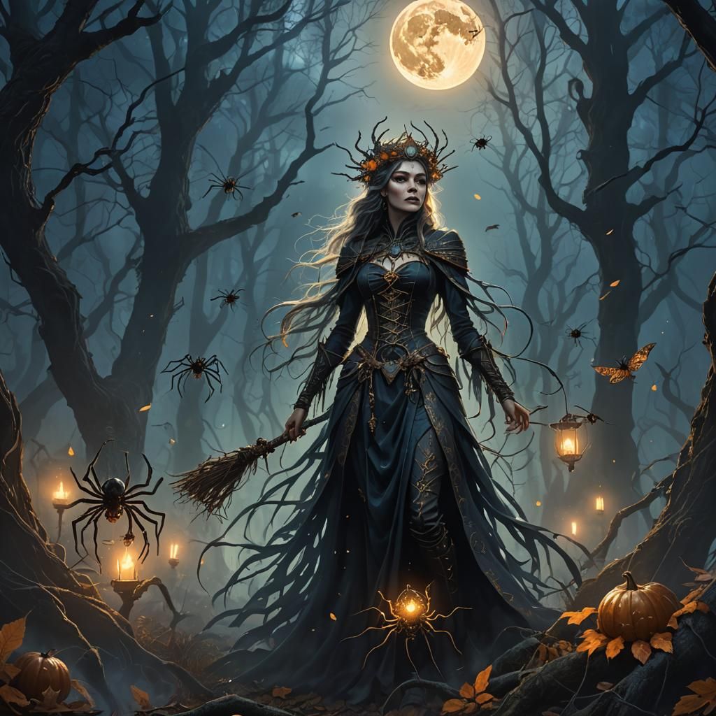 Steampunk Goddess in Enchanted Forest