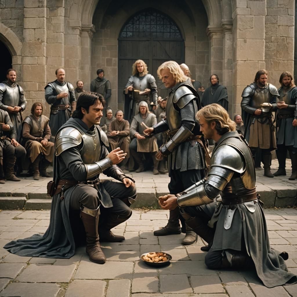 Medieval Homage in Sunlit Fantasy Hall