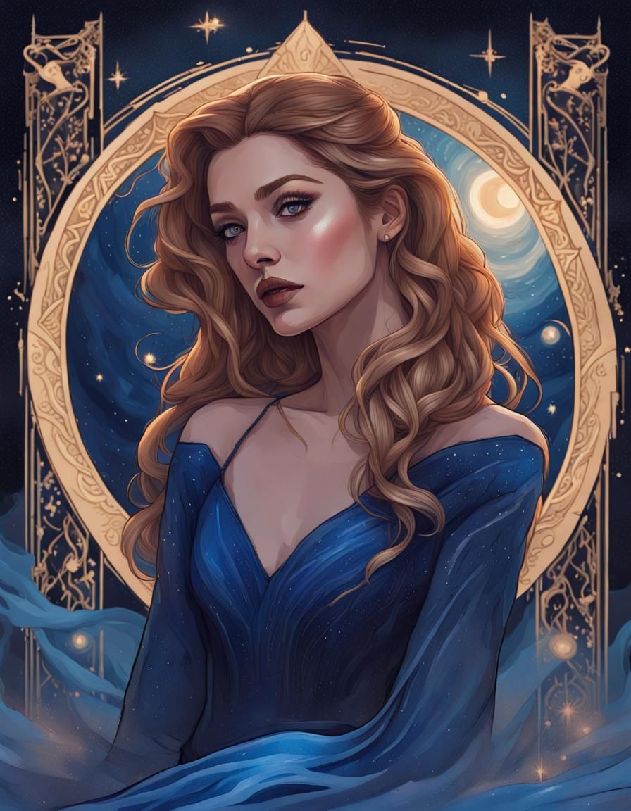 Feyre as The Empress Tarot Card in Starlight