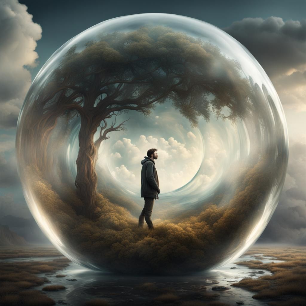 Trapped in my own bubble.