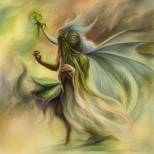 Ethereal Creature in a Fantasy Style