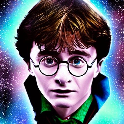 Harry Potter in Holographic Cosmic Illustration