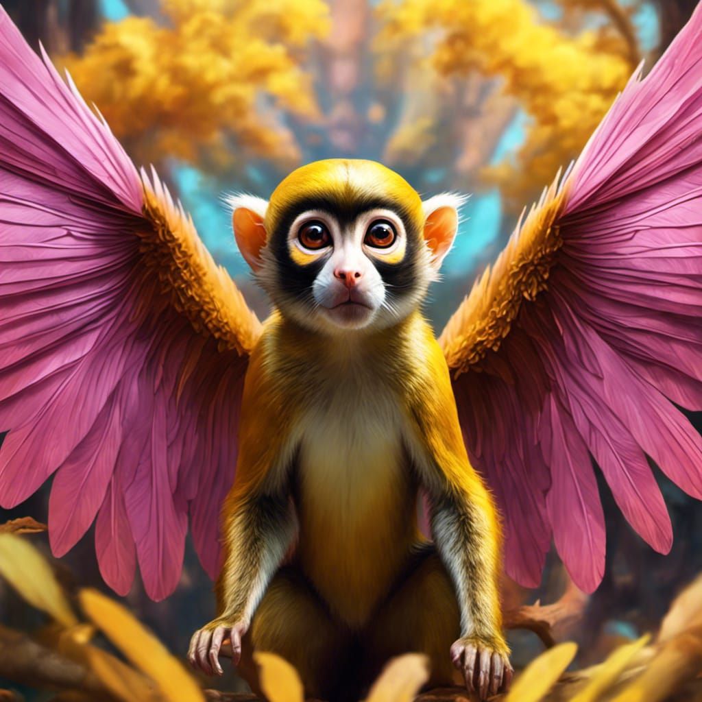 A magic angel monkey