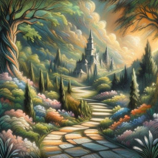 'A Stairway to Soft Embrace'